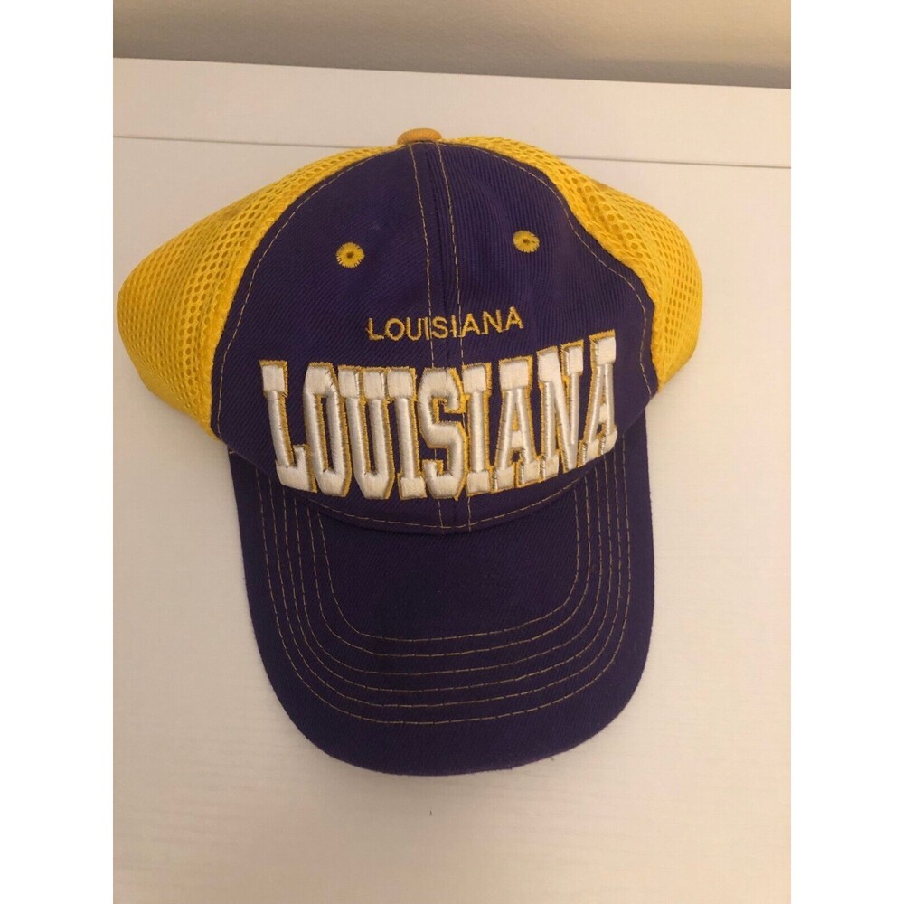 LSU Louisiana Purple Yellow Adjustable Cap/Hat